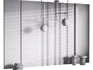 Dekoratives Wandpaneel 38 3D Modell