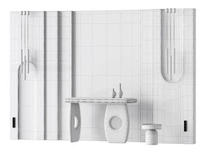 Pannello murale decorativo 39 Modello 3D