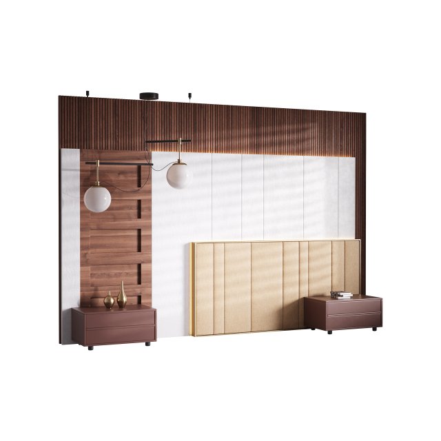 Decorative Wall panel 41 3D Model .c4d .max .obj .3ds .fbx .stl .blend