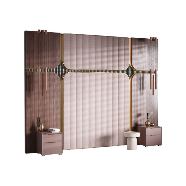 Decorative Wall panel 44 3D Model .c4d .max .obj .3ds .fbx .stl .blend 