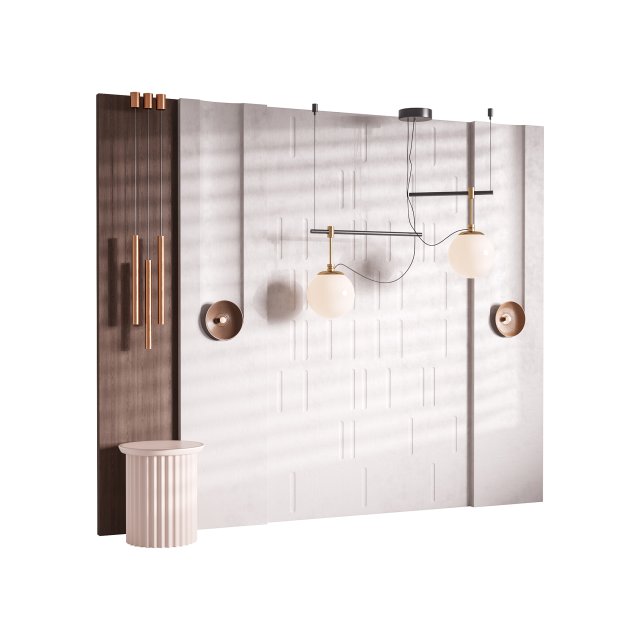 Decorative Wall panel 53 3Dモデル .c4d .max .obj .3ds .fbx .stl .blend