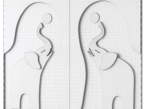 Decorative Wall panel 54 3D 模型