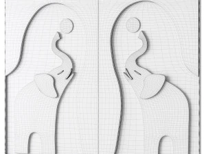 Dekoratif Duvar paneli 54 3D Model