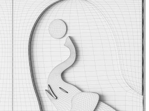 Dekoratif Duvar paneli 54 3D Model