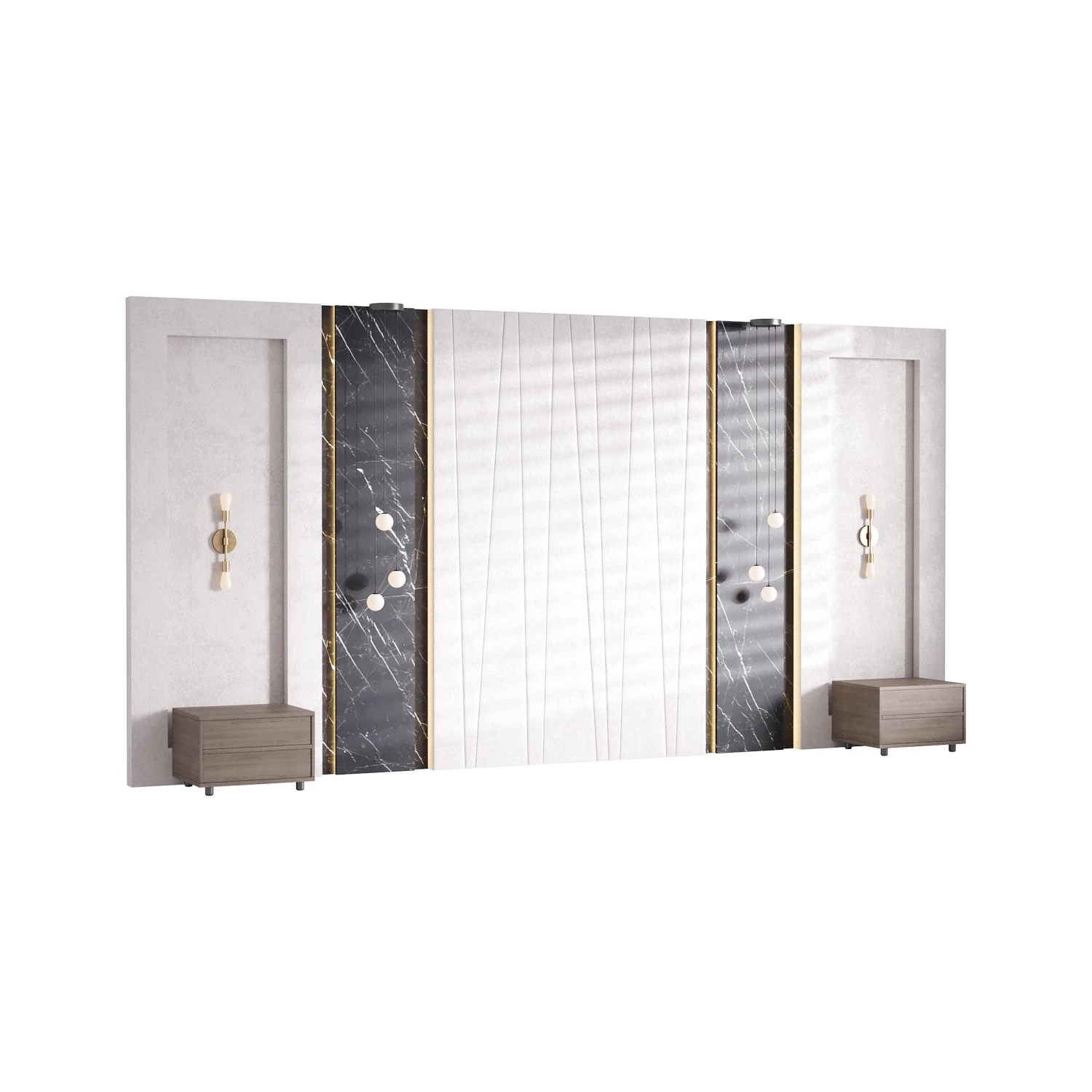 Decorative Wall panel 55 3D Model .c4d .max .obj .3ds .fbx .stl .blend 