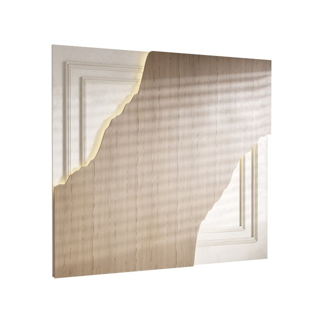 Decorative Wall panel 58 3D Model .c4d .max .obj .3ds .fbx .stl .blend
