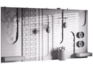 Decorative Wall panel 61 3D Model