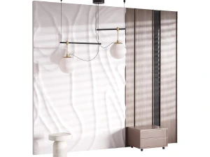 Decoratief wandpaneel 63 3D Model