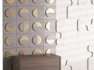 Painel decorativo de parede 64 Modelo 3D