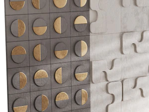 Painel decorativo de parede 64 Modelo 3D