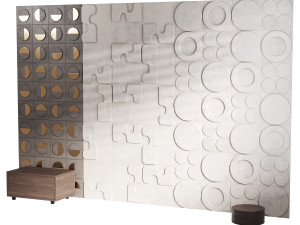 Decorative Wall panel 64 3D Modell