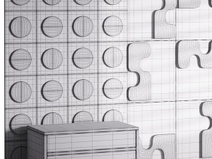 Decorative Wall panel 64 3D Modell