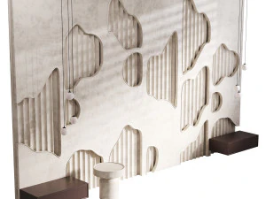 सजावटी दीवार पैनल 65 3D मॉडल