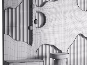 Decorative Wall panel 65 Modello 3D