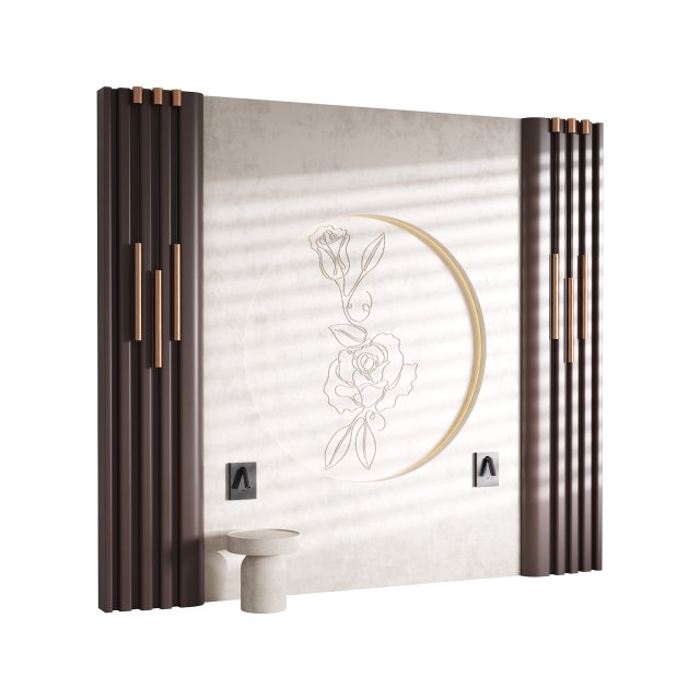 Decorative Wall panel 66 Model 3D .c4d .max .obj .3ds .fbx .stl .blend