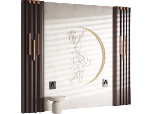 Painel decorativo de parede 66 Modelo 3D