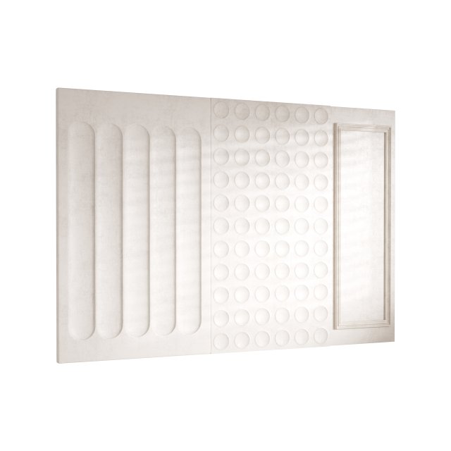 Decorative Wall panel 71 3D Model .c4d .max .obj .3ds .fbx .stl .blend