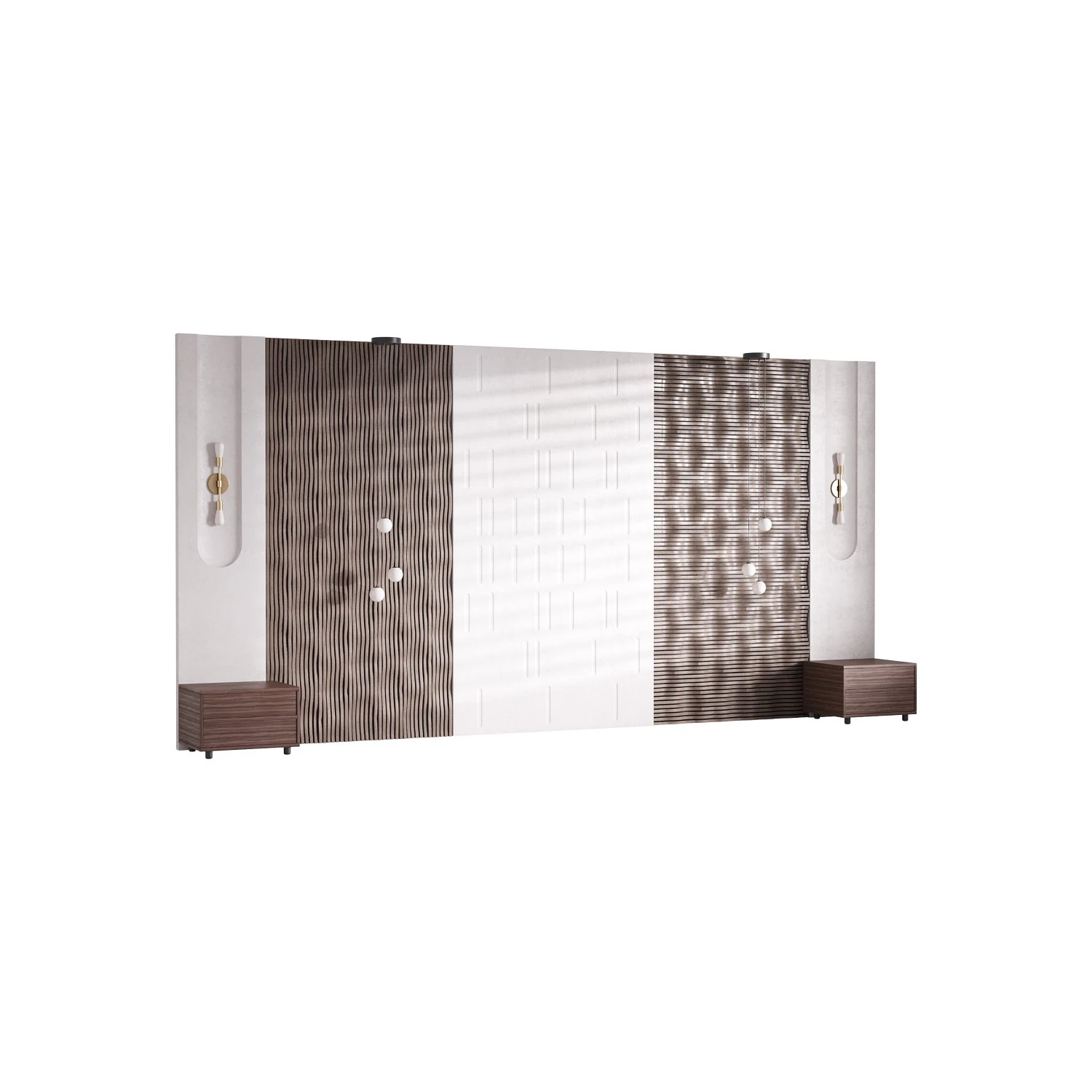 Decorative Wall panel 72 3D Model .c4d .max .obj .3ds .fbx .stl .blend 