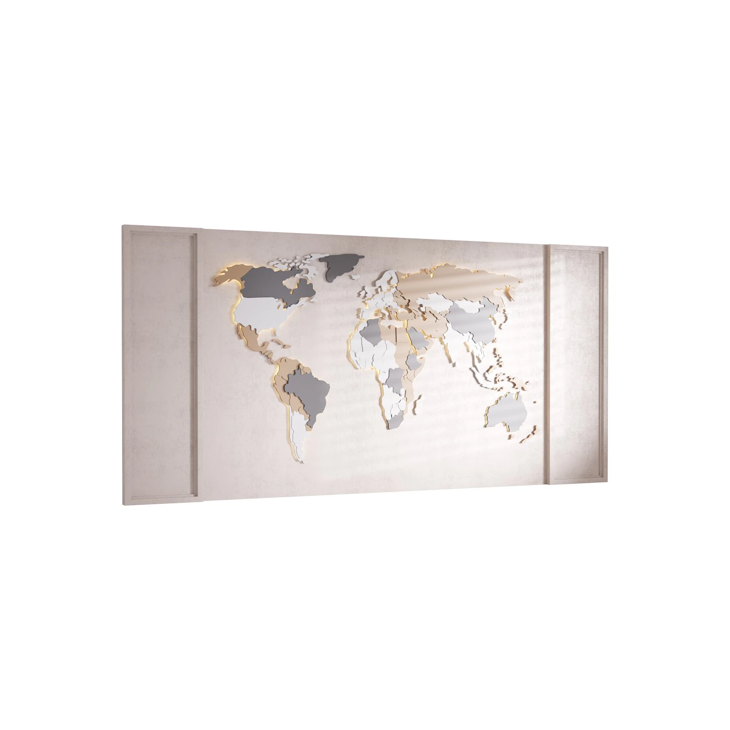 Decorative Wall panel 73 3D Model .c4d .max .obj .3ds .fbx .stl .blend 