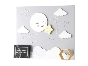 Decorative wall panel for children 02 3D 模型