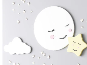 Decorative wall panel for children 02 3D Model