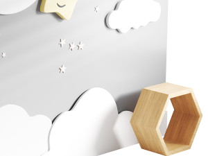 Decorative wall panel for children 02 3Dモデル