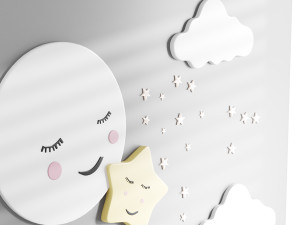 Decorative wall panel for children 02 3Dモデル