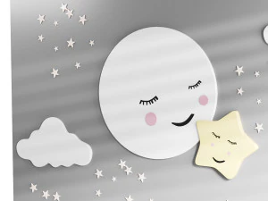 Decorative wall panel for children 02 3D Model