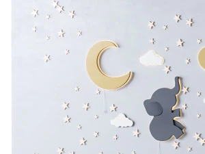 Dekoratives Wandpaneel f&uuml;r Kinder 3D Modell