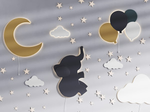 Decorative wall panel for children 3D Модель