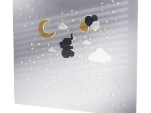 Dekoratives Wandpaneel f&uuml;r Kinder 3D Modell