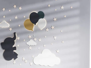 Dekoratives Wandpaneel f&uuml;r Kinder 3D Modell