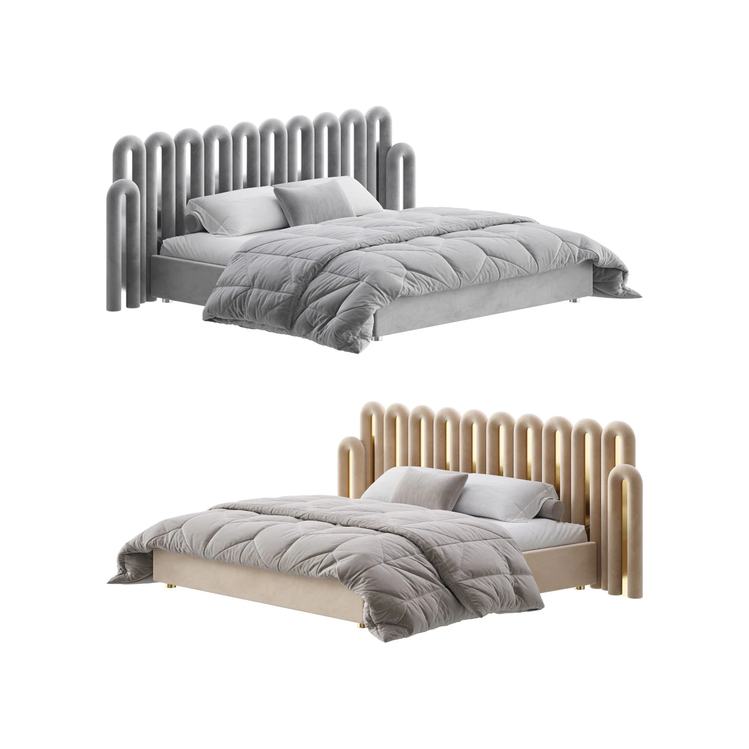 DEMIZ BED 3D Model .c4d .max .obj .3ds .fbx .stl .blend 