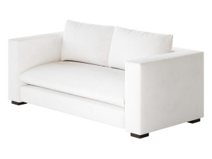 DESEO COPPER BROWN PERFORMANCE VELVET SOFA Modelo 3D