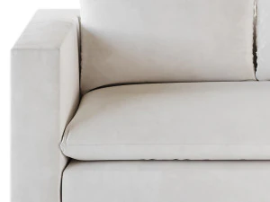 DESEO COPPER BROWN PERFORMANCE VELVET SOFA 3D Model
