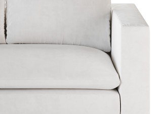 DESEO COPPER BROWN PERFORMANCE VELVET SOFA Modelo 3D