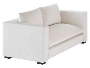 DESEO COPPER BROWN PERFORMANCE VELVET SOFA Modelo 3D