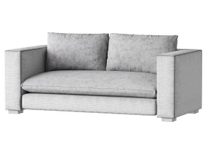 DESEO COPPER BROWN PERFORMANCE VELVET SOFA 3D Model