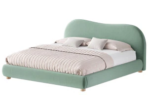 DIANA WHITE BOUCLE QUEEN BED BY ROSS CASSIDY 3D Model