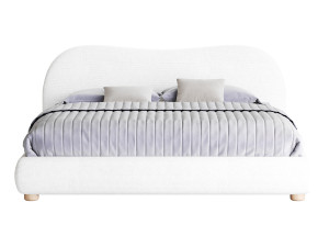 DIANA WHITE BOUCLE QUEEN BED BY ROSS CASSIDY Modèle 3D