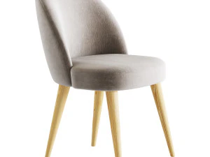Dining soft chair Timon II 3D Model