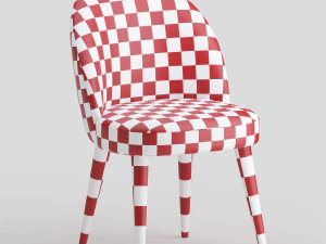 Dining soft chair Timon II 3D Model