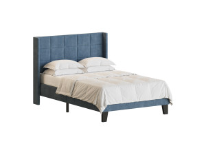 Padded adult double bed 3D Модель