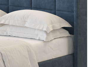 Padded adult double bed 3D Модель