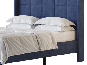 Padded adult double bed 3D Модель