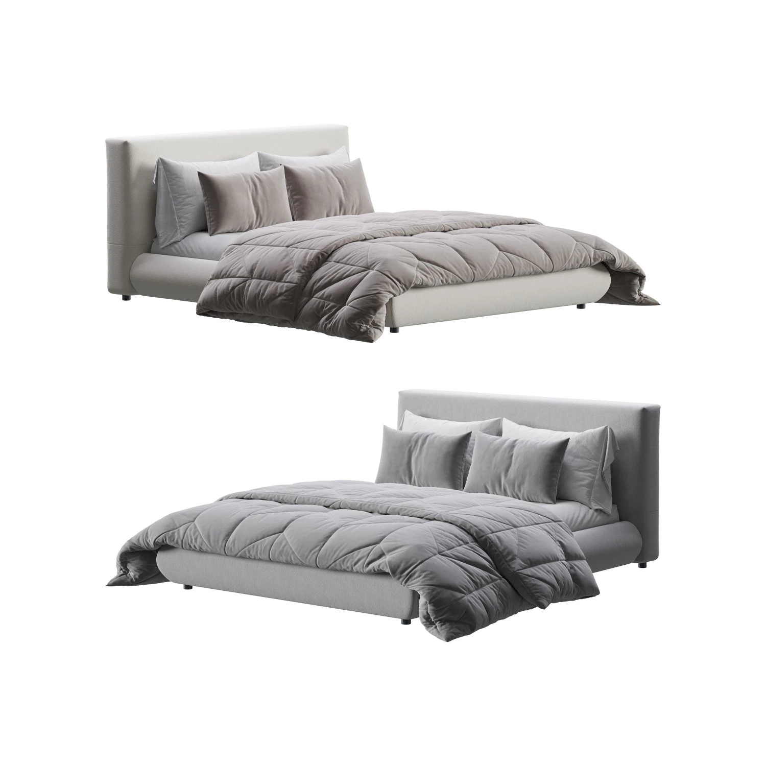 Dream Bed With Storage 3D Model .c4d .max .obj .3ds .fbx .stl .blend 