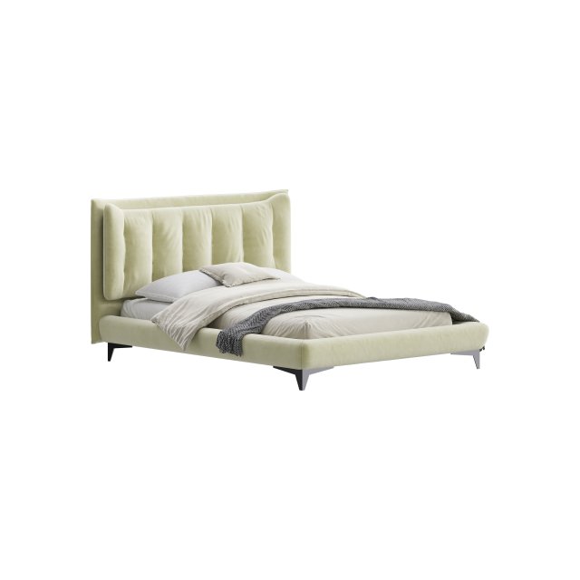 Eden Suede Fabric Upholstered Modern Bed 3D मॉडल .c4d .max .obj .3ds .fbx .stl .blend 