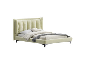 Eden Suede Fabric Upholstered Modern Bed 3D-Modell