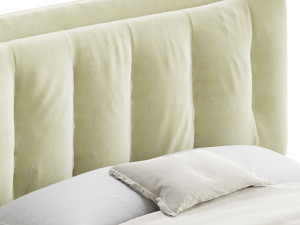 Eden Suede Fabric Upholstered Modern Bed 3D मॉडल
