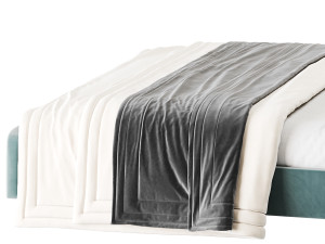 Emmerson Upholstered Low Rise Bed Frame 3D Model